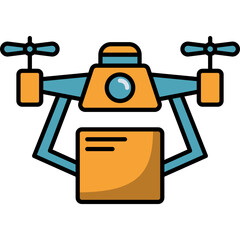 Drone Delivery Illustration