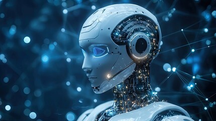 A high-tech manufacturing facility utilizing robots and AI to produce goods for international markets. -