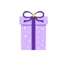 Gift Box Vector Illustration. Surprise Gift Box Illustration. Flat Style Vector.
