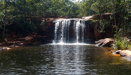 Jungle Waterfall Pool Serenity.