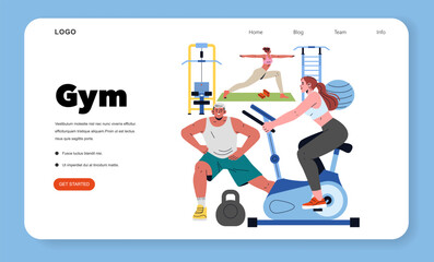 Modern Office. Flat Vector Illustration