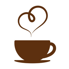 シンプルなコーヒーカップのイラスト