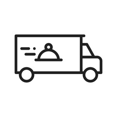 Food Delivery icon vector image. Suitable for mobile apps, web apps and print media.