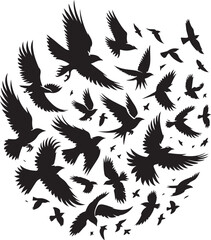 Obraz premium Flight of Freedom - Bird Silhouette