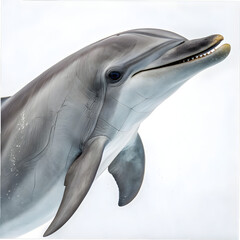 Spinner dolphin isolated on white background