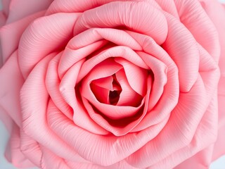 top-down view of a rose petal arrangement