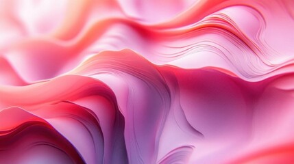 Obraz premium Abstract Pink and Red Fluid Wave Background