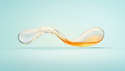 Liquid Flowing for Blue Background.