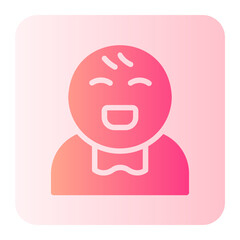 Baby  gradient icon