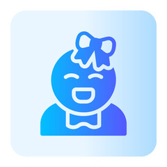 Baby  gradient icon