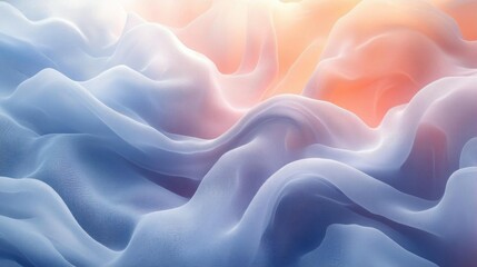 Elegant Flowing Pastel Fabric Soft Drape Texture