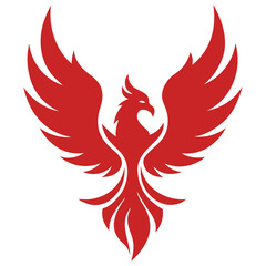 vector illustration of a phoenix bird