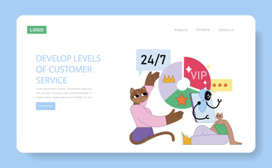 Marketing Tools. Flat Vector Illustration