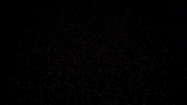 Particle Effects Line Red Fall In Black Background Motion Graphics