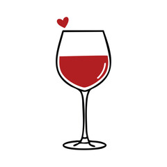 Red Wine Glass Design Vector Illustration Clipart Eps

