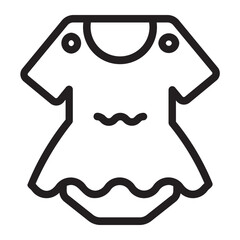 Dress  line icon