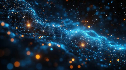 Obraz premium Abstract Digital Network Technology Background