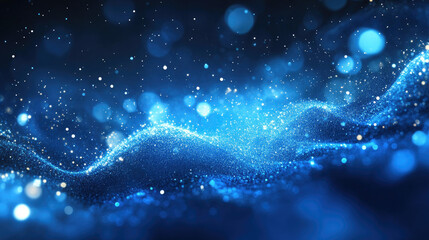 Abstract background with a smooth textured pattern and dazzling blue light effects