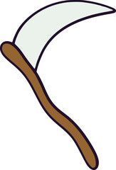 halloween Sickle illustration