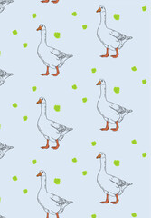 vector goose pattern