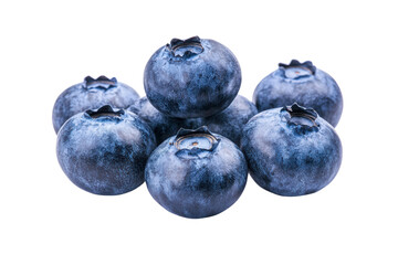 bluebery isolated on transparent or white background, png