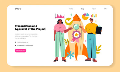 Workflow. Flat Vector Illustration