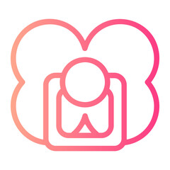 Pacifier gradient icon