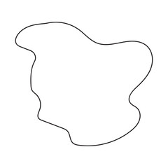 abstract blobs outline for background