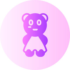 Teddy gradient icon