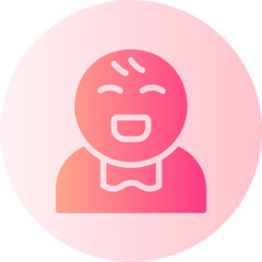 Baby  gradient icon