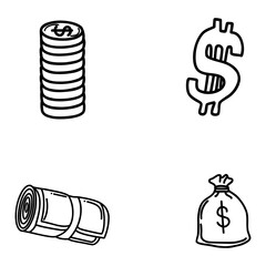 Cash Flow Optimizer Logo for Accounting, Budgeting and Expense Tracking
Illustration of banknotes and coins symbolizing efficient cash flow and smart financial management