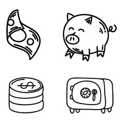 profitable ventures visual identity for financial services and start-up support
using elements of money and piggy banks to reflect successful business opportunities and financial services