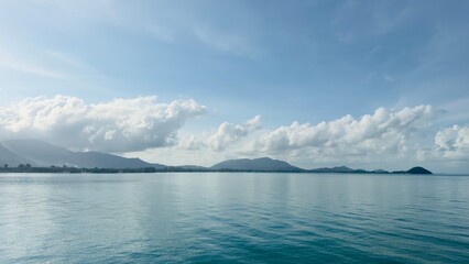 Beautiful sea while traveling to Koh Samui, Thailand, March 13, 2025