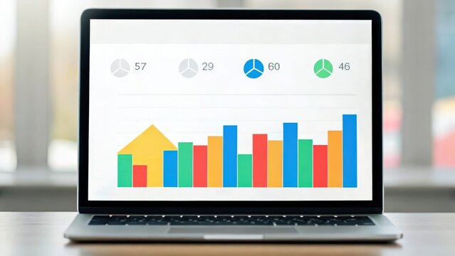 A laptop screen shows an increasing follower count on social media, highlighting digital growth and engagement., for influencer marketing and content creation.