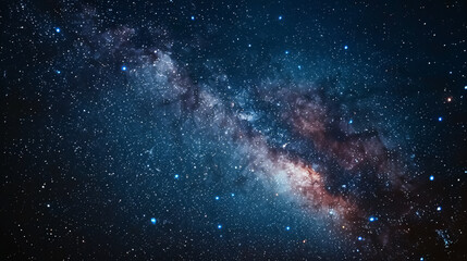 Obraz premium Stars and galaxy outer space sky night universe black starry background of starfield
