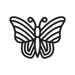 Butterfly icon vector image. Suitable for mobile apps, web apps and print media.