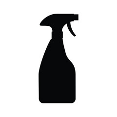 spray bottle isolated on black