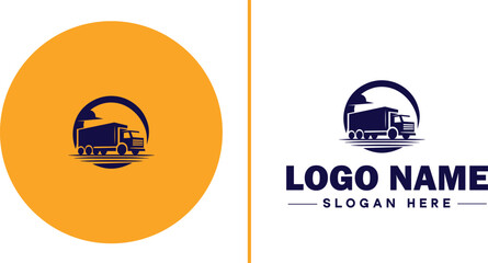 Freight Forwarding icon Cargo logistics Shipping brokerage Transport forwarding flat logo sign symbol editable vector