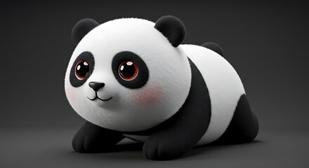 Obraz premium cute panda doll