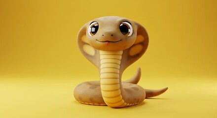 Fototapeta premium funny cobra cartoon