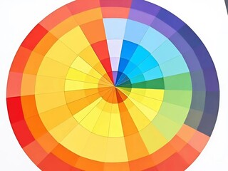 color wheel isolated on white