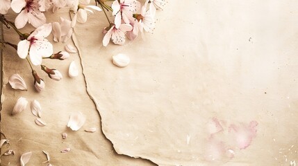 Vintage Letter - style Mother's Day Background: Sketching an Endless Poem of Maternal Love with Nostalgic Strokes