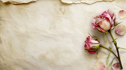 Vintage Letter - style Mother's Day Background: Sketching an Endless Poem of Maternal Love with Nostalgic Strokes