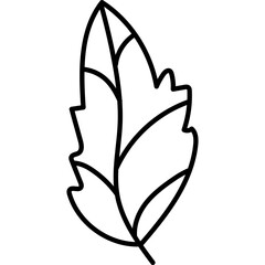 Lovely doodle of mint leaf isolated on white background. Hand drawn outline illustration for design, decoration, social media