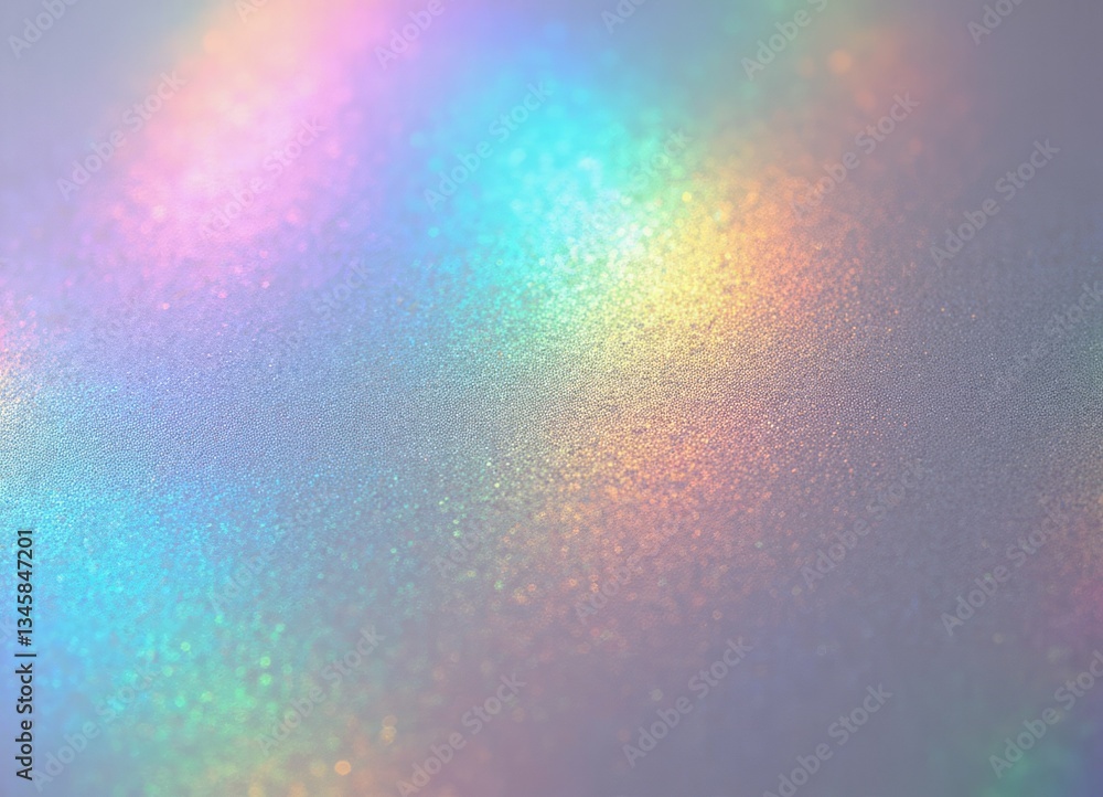 Aufkleber colorful light diffraction creates a soft gradient across a surface