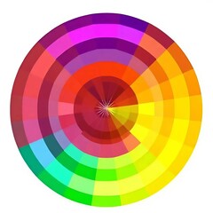 abstract color wheel