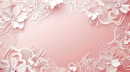 Lace Mother's Day Background: Exquisitely Weaving a Tender Chapter of Maternal Love