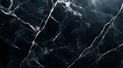 Black and gold marble texture: High-end background material