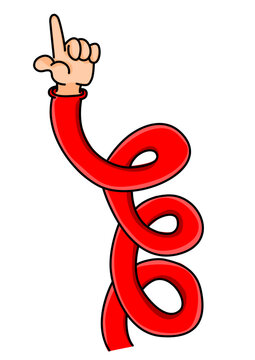 Illustration of a large arm