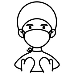 Surgeon cartoon character vector illustration